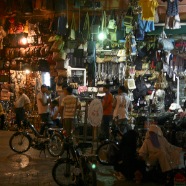 Mark Souk at night in Morocco