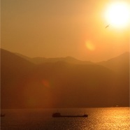 Sunset over Izmir, Turkey