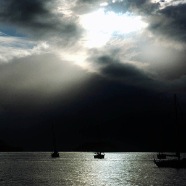 Sunrise over French Martinique