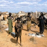 Sudan refugees in camp S. Sudan