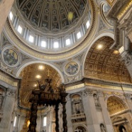 Pope altar in the Vatican