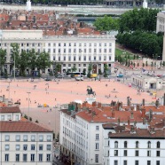 Place Bellecour in Lyon, France